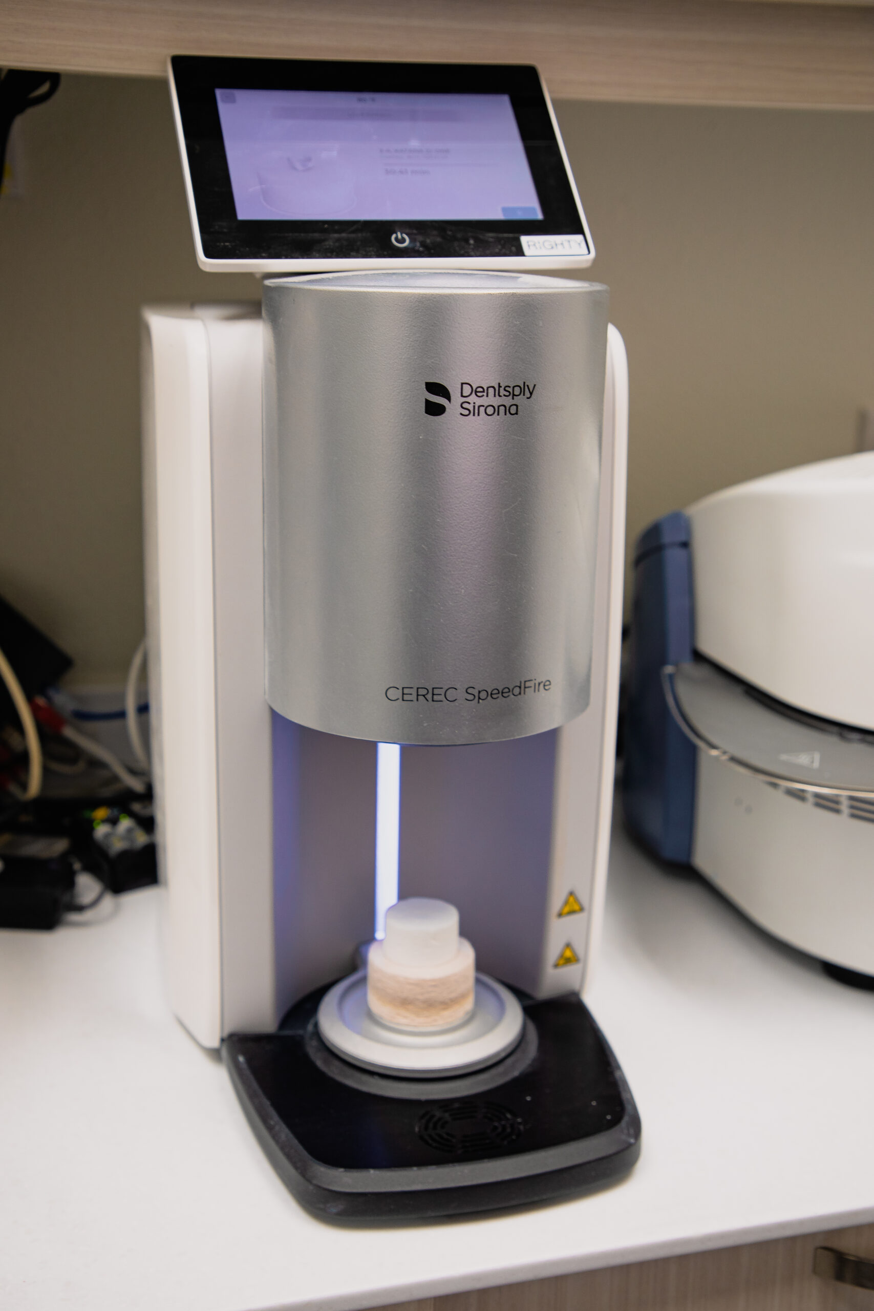 Milagro Dental Dental Milling Machine 47968.jpg Dentsply Sirona CEREC SpeedFire machine at Milagro Dental in Santa Fe, NM